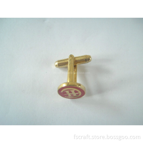 Die Struck Hard Enamel Cuff Link